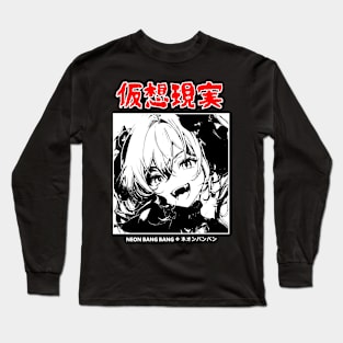 Gothic Punk Grunge Alternative Dark Anime Manga Goth Girl Japanese Streetwear Style Long Sleeve T-Shirt